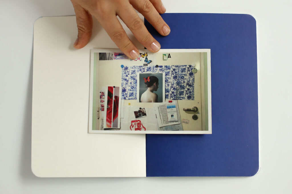 Postal diseñada para muestra homenaje.